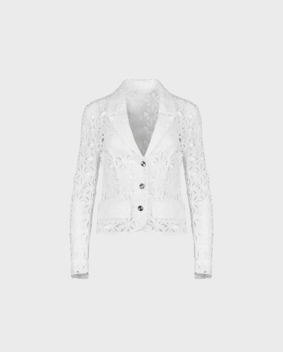 Anne Fontaine White Gordes Jacket - Elegant Women's Outerwear