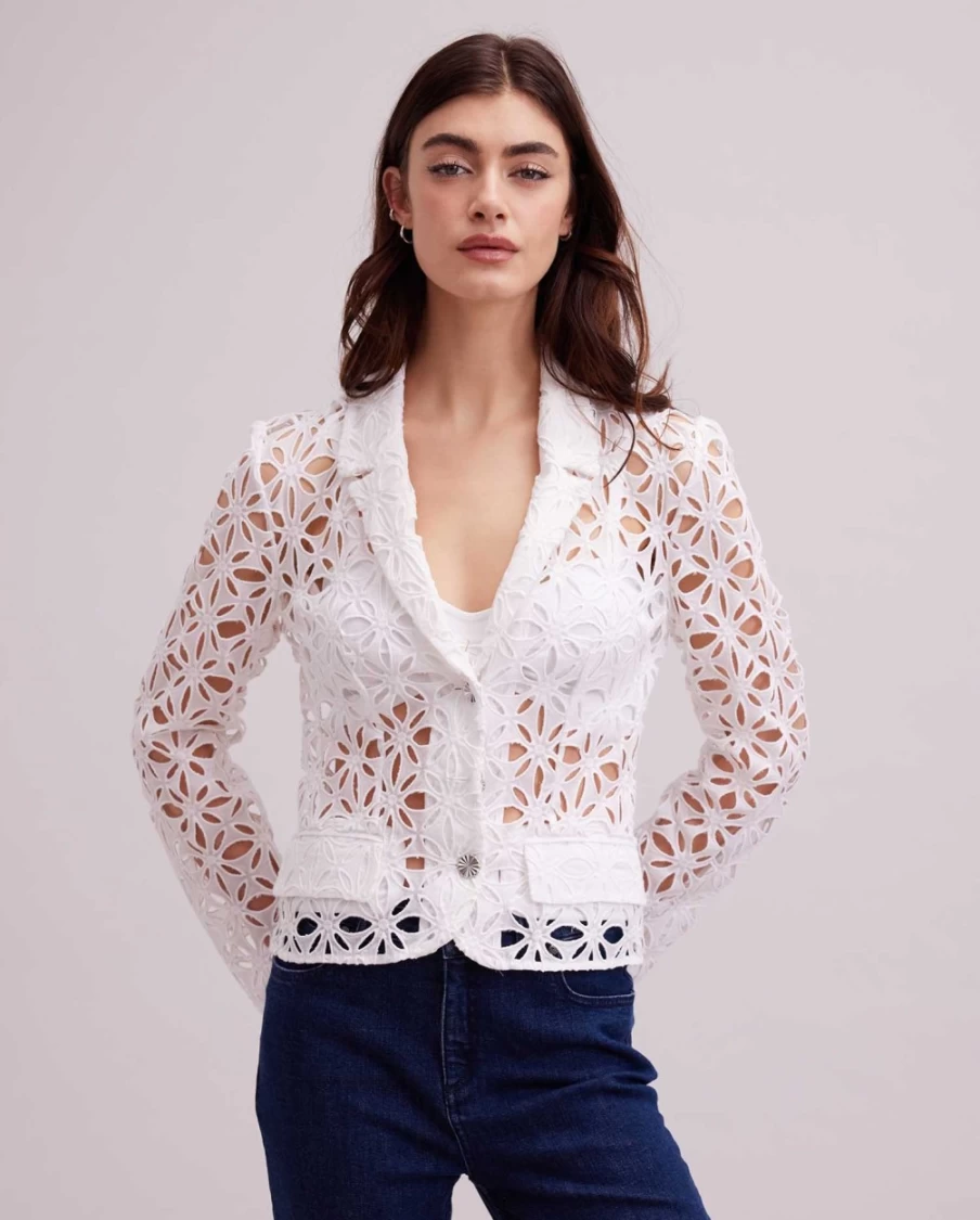 Anne Fontaine White Gordes Jacket - Elegant Women's Outerwear