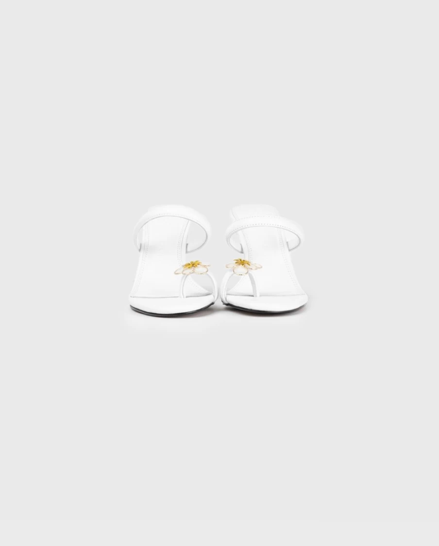 Anne Fontaine White Aznar Heel - Elegant Women's Shoes