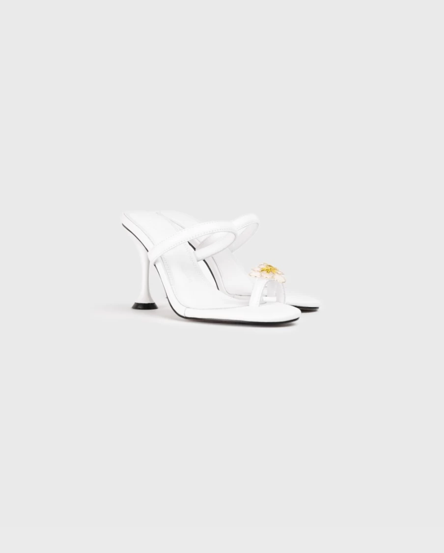 Anne Fontaine White Aznar Heel - Elegant Women's Shoes