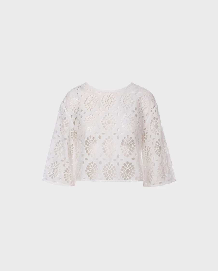 Anne Fontaine White Calys Blouse - Elegant Women's Top