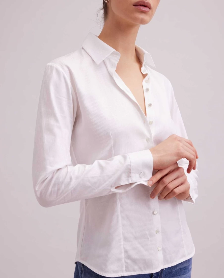 Anne Fontaine White Gres Shirt for Women - Elegant French Designer Blouse