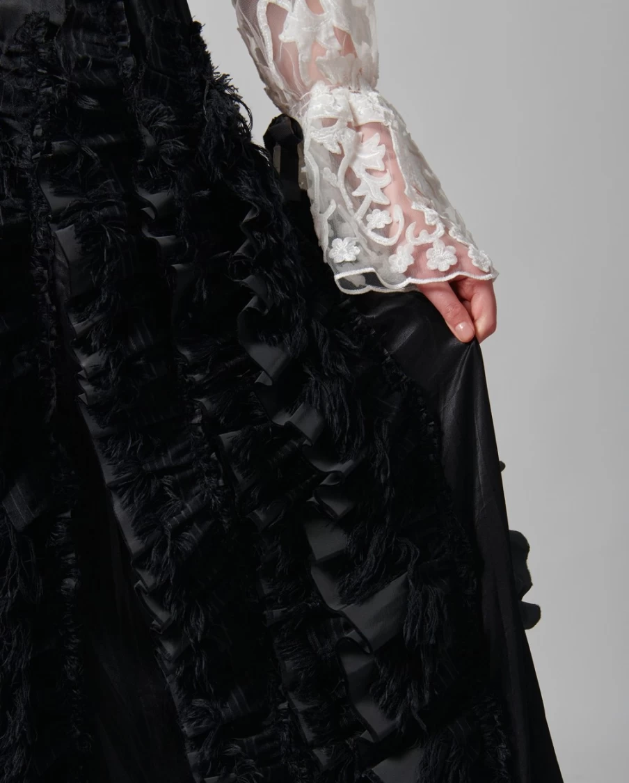 Anne Fontaine Black Lanielle Skirt for Women - Elegant & Stylish