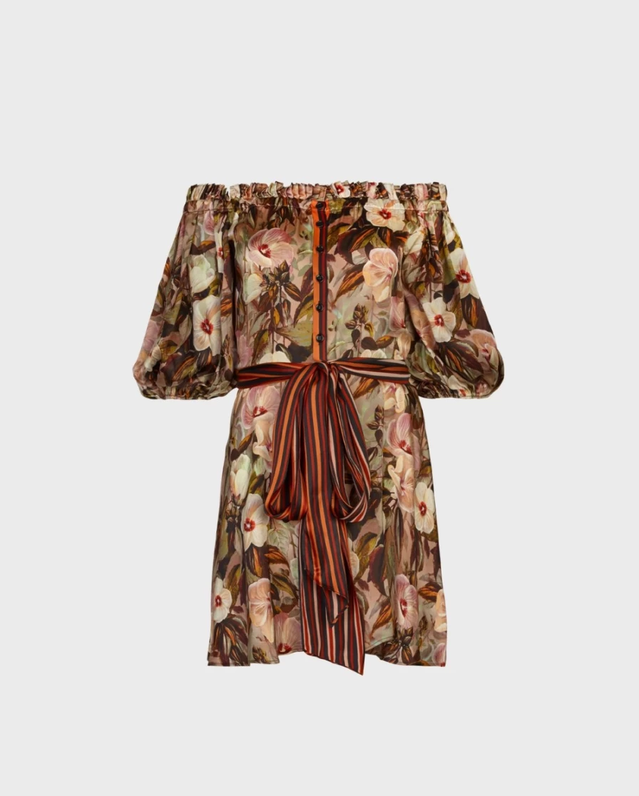 Anne Fontaine Brown Pencil Dress - Elegant Slim Fit Office Wear