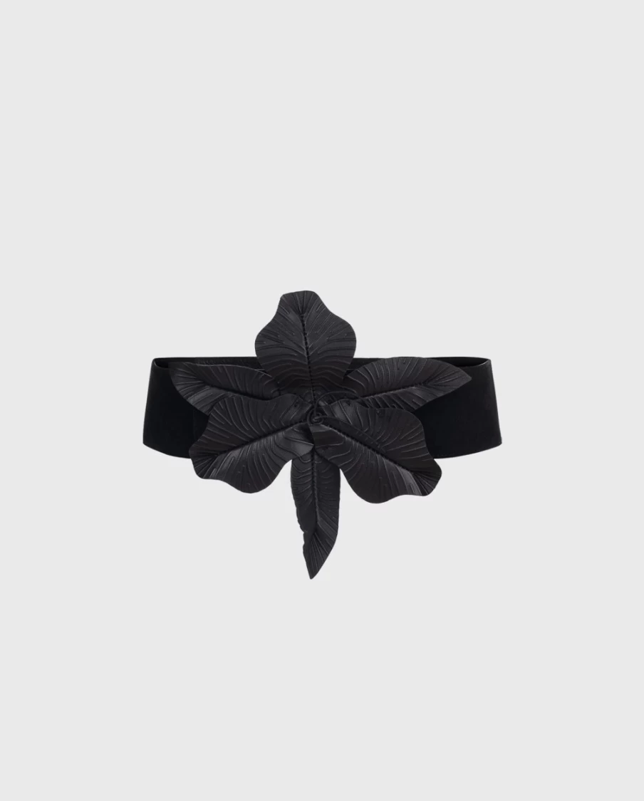 Anne Fontaine Black Carrie Tiff Belt - Elegant Women's Fashion Accessory