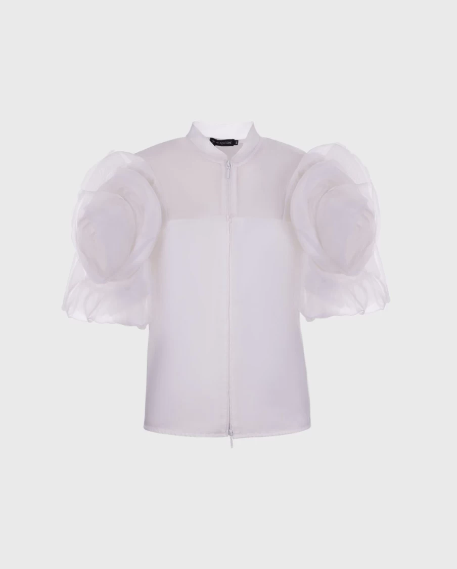 Anne Fontaine White Natalys Blouse - Elegant Women's Top