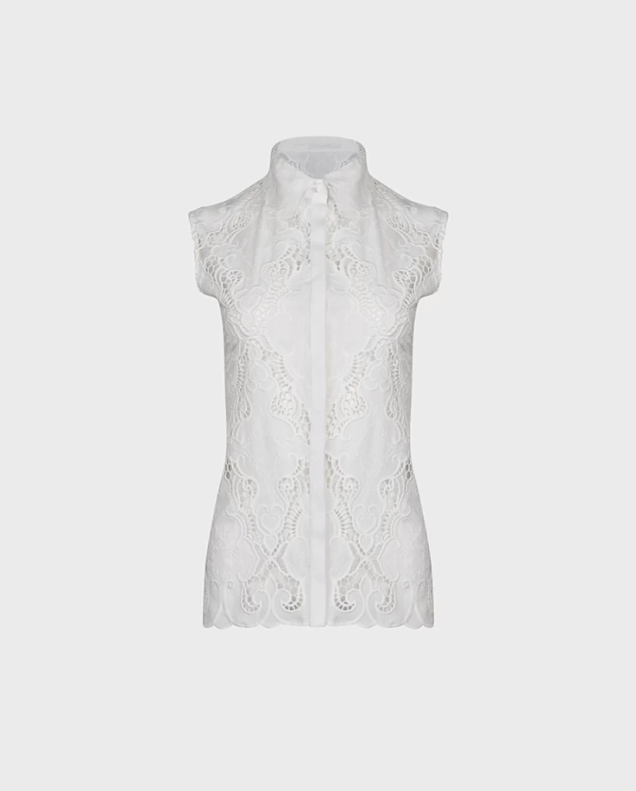 Anne Fontaine White Baie Shirt - Elegant Women's Blouse