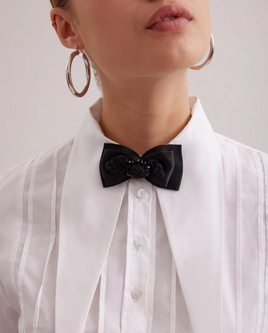 Anne Fontaine Black James Bowtie - Elegant Men's Formal Accessory