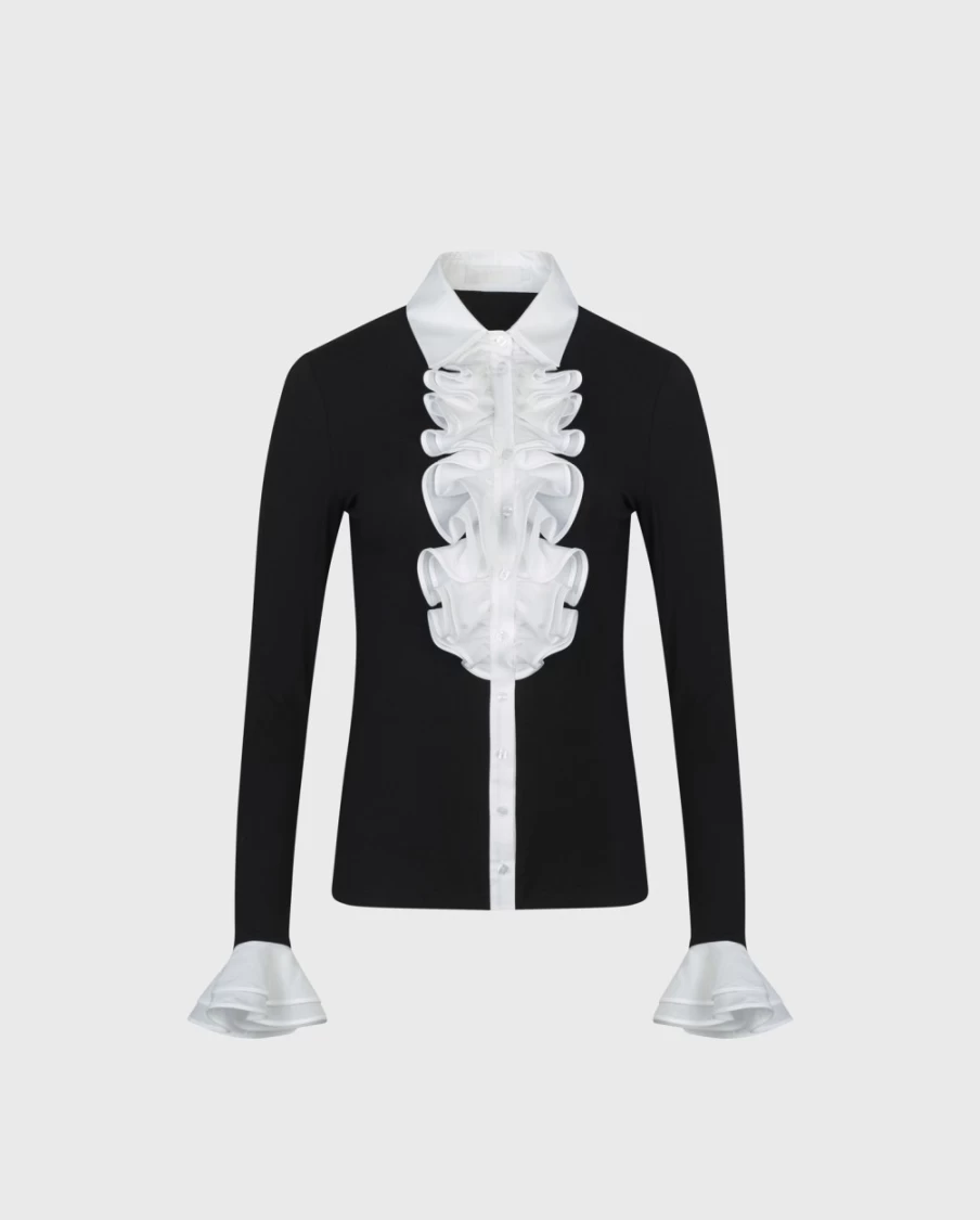 Anne Fontaine Patsy Black & White Striped Shirt for Women