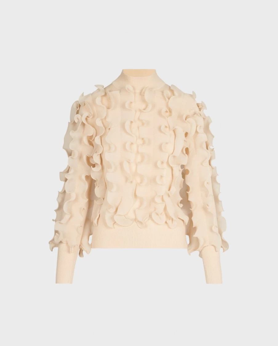Anne Fontaine Brown Sidaline Sweater for Women - Elegant Knit Pullover