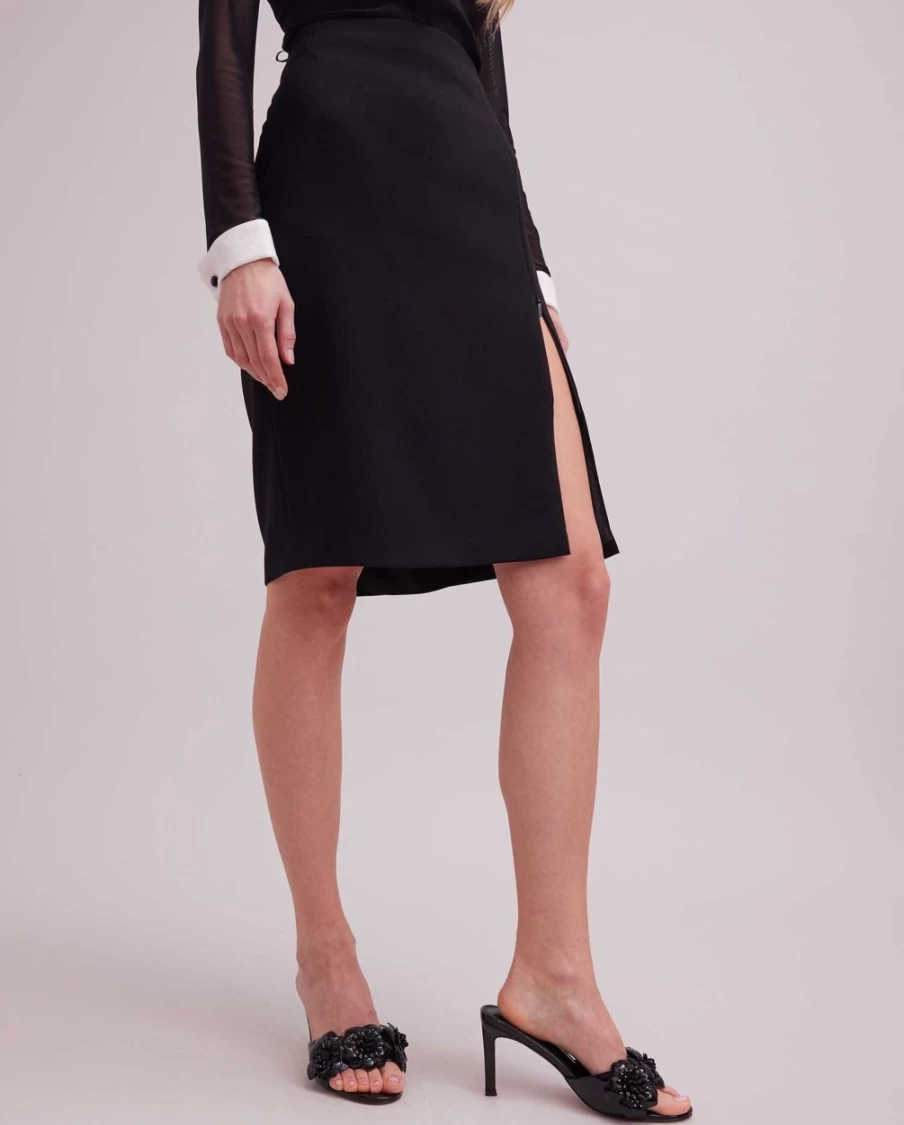 Anne Fontaine Black Abella Skirt - Elegant Women's Fashion Skirt