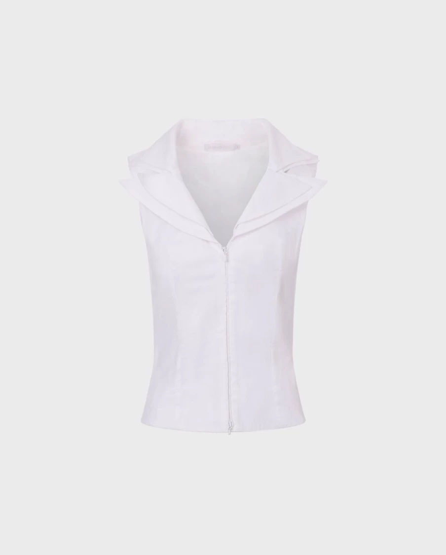 Anne Fontaine White Vileo Shirt - Elegant Women's Top