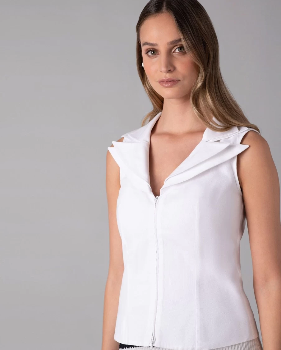 Anne Fontaine White Vileo Shirt - Elegant Women's Top