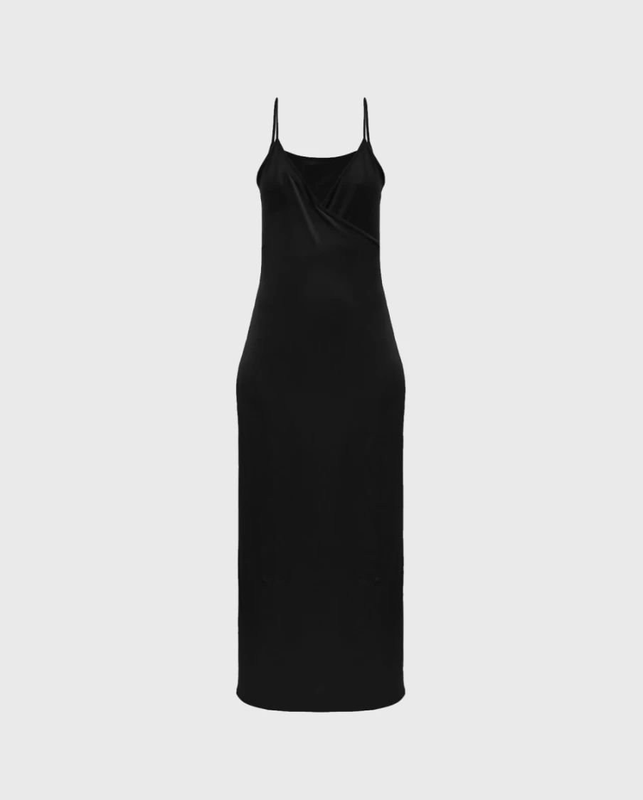 Anne Fontaine Black Sandya Dress - Elegant Women's Evening Gown