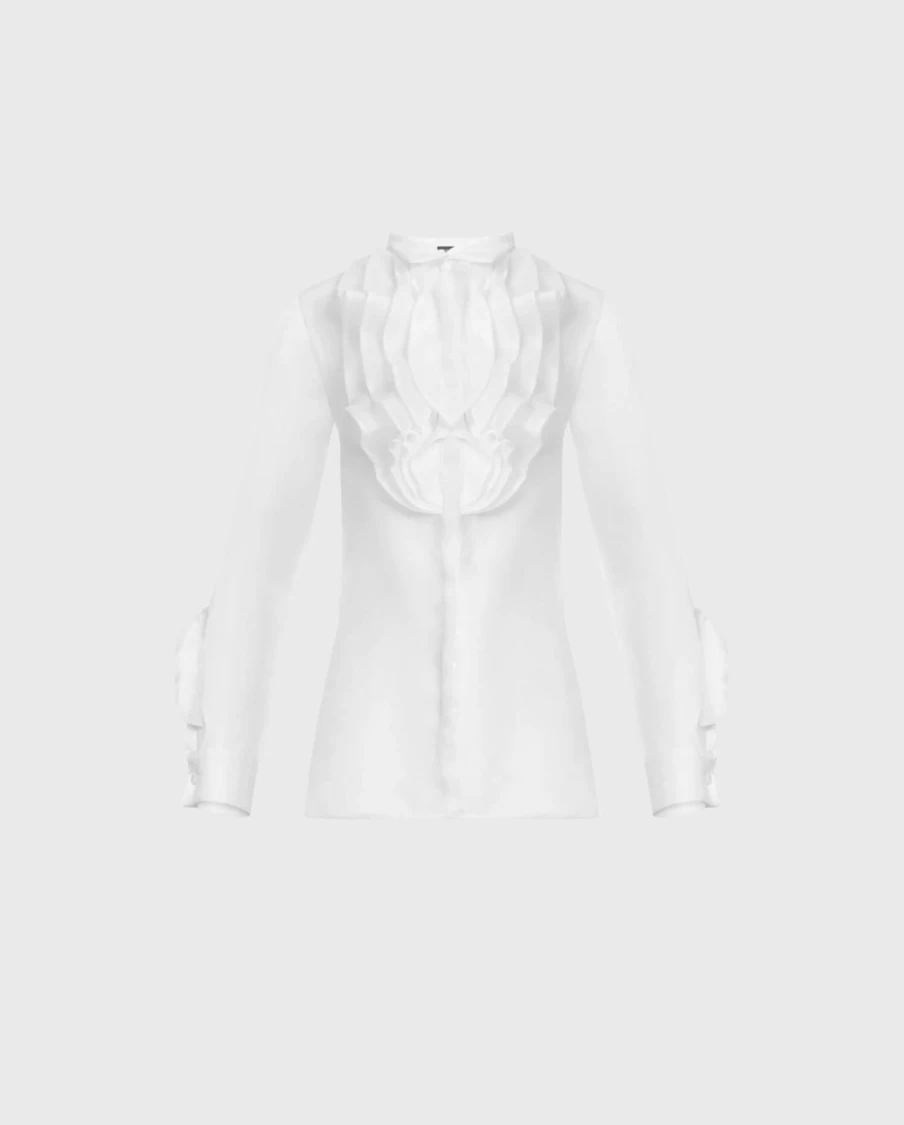 Anne Fontaine White Silena Shirt for Women - Elegant Casual Blouse