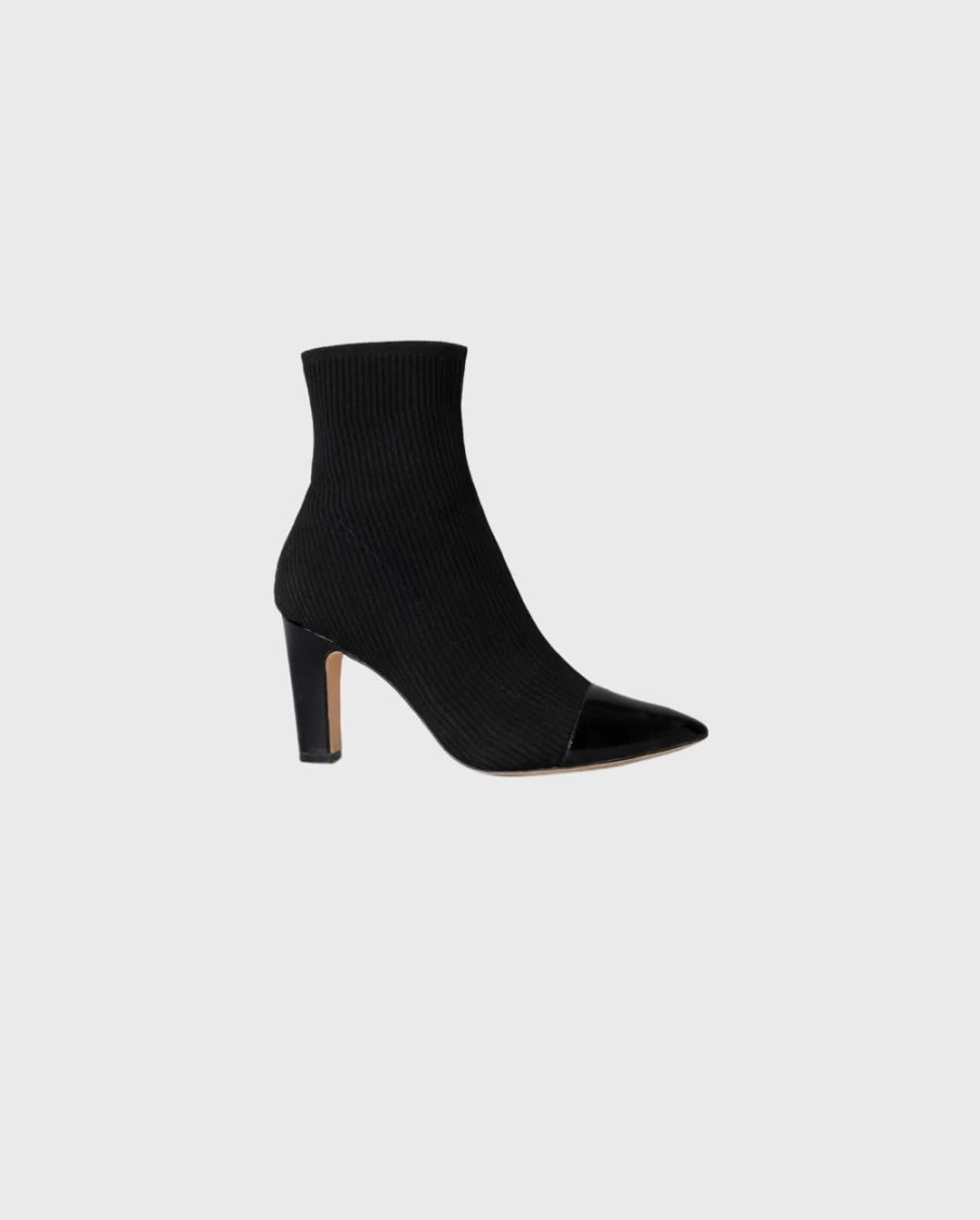 Anne Fontaine Judy Black Leather Boots for Women - Stylish Ankle Booties