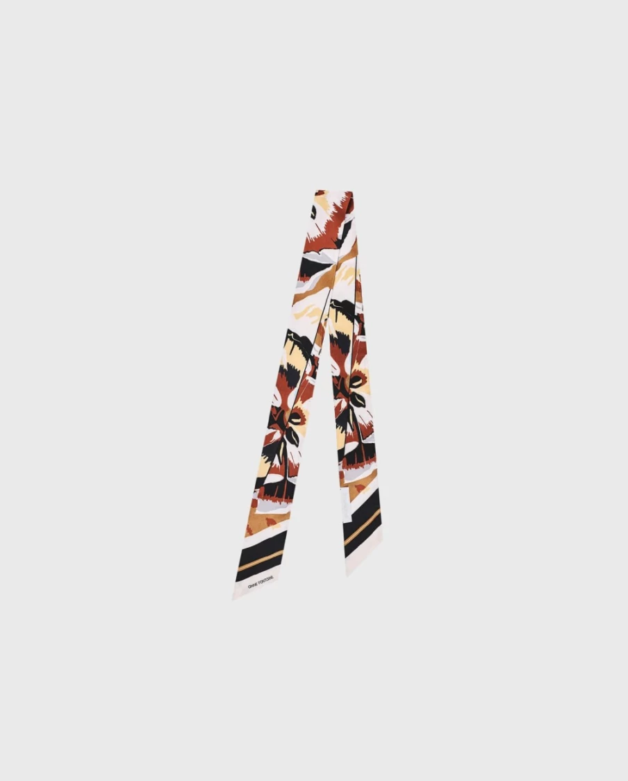 Anne Fontaine Silk Treble Tie Scarf – Elegant Women's Fashion Accessory