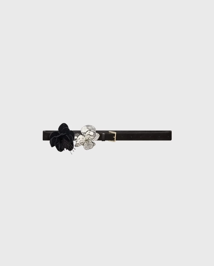 Anne Fontaine Florana Leather Belt for Women - Elegant Designer Waistband
