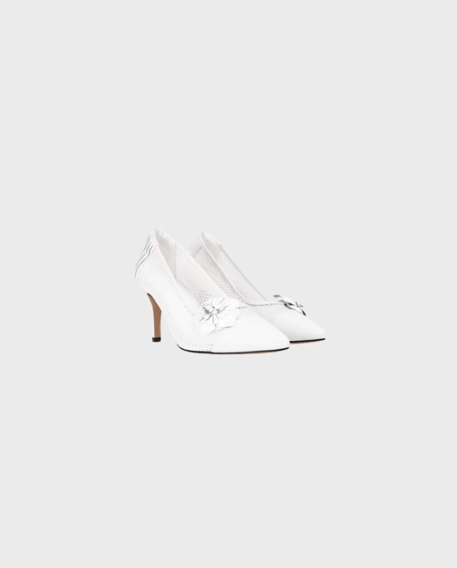 Anne Fontaine White Basilia Heel - Elegant Women's Dress Shoes