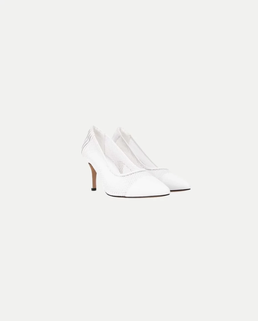 Anne Fontaine White Basilia Heel - Elegant Women's Dress Shoes