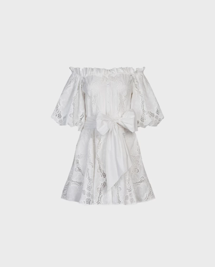 Anne Fontaine White Riviera Dress - Elegant Summer Dress for Women