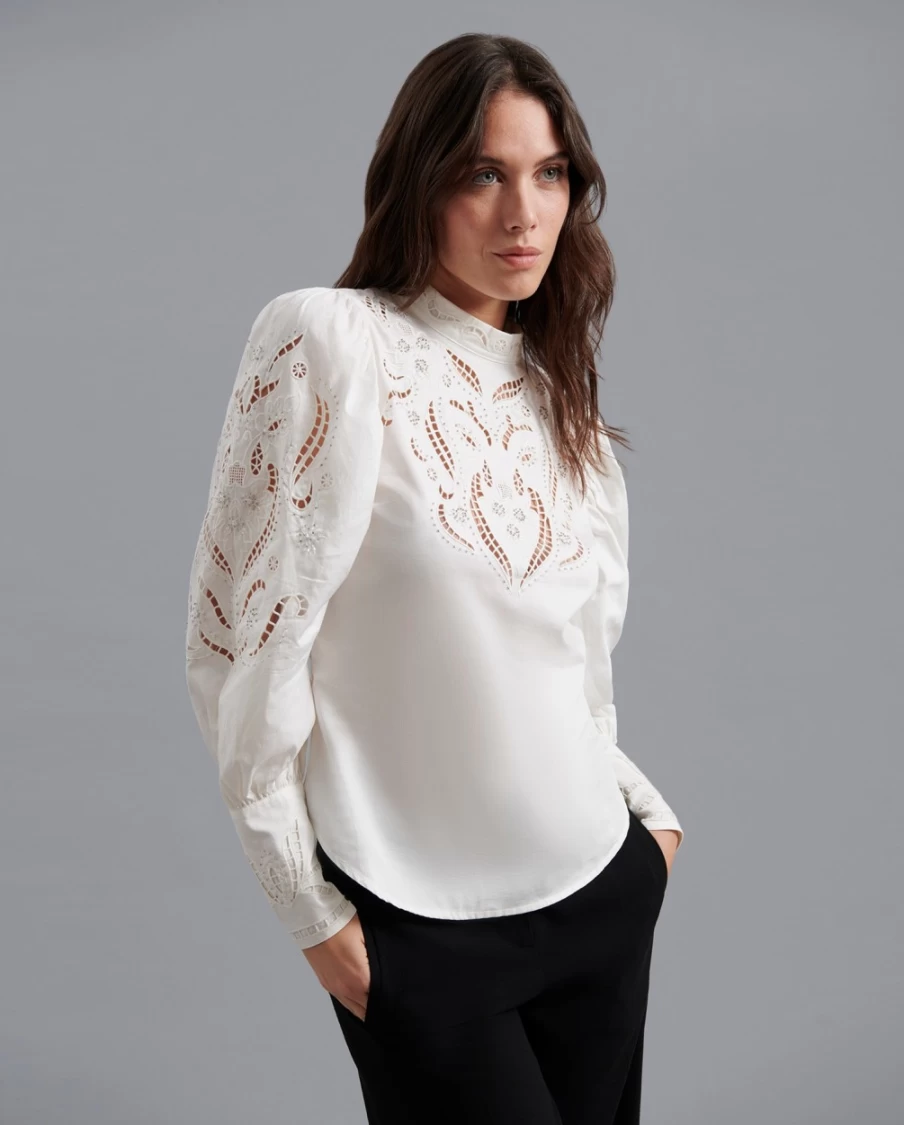 Anne Fontaine White Sucre Blouse - Elegant Women's Top