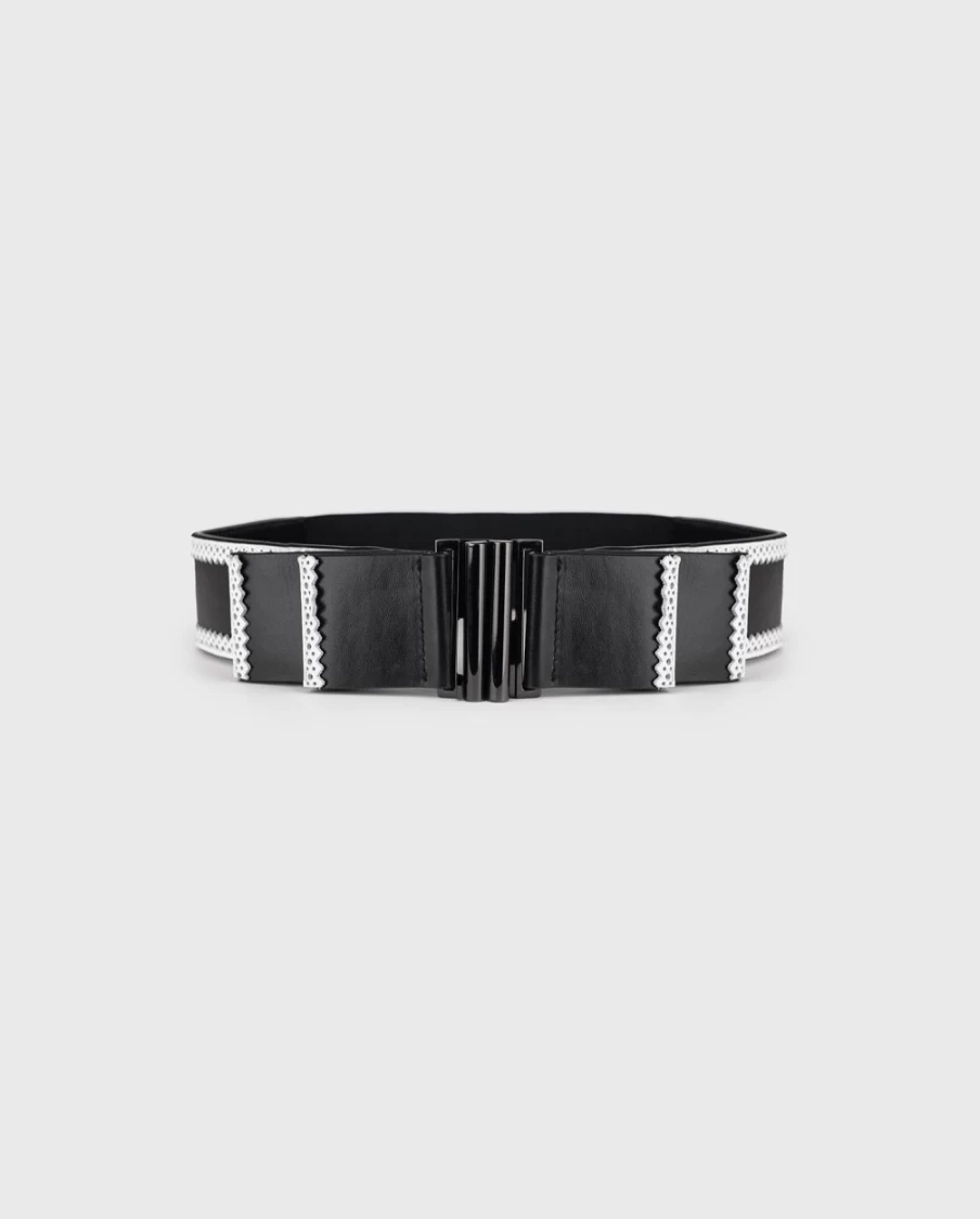 Anne Fontaine Malvina Leather Belt for Women - Elegant Designer Waistband