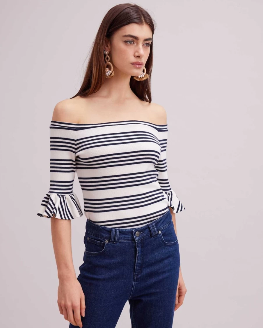 Anne Fontaine White Crayon Top - Elegant Women's Blouse