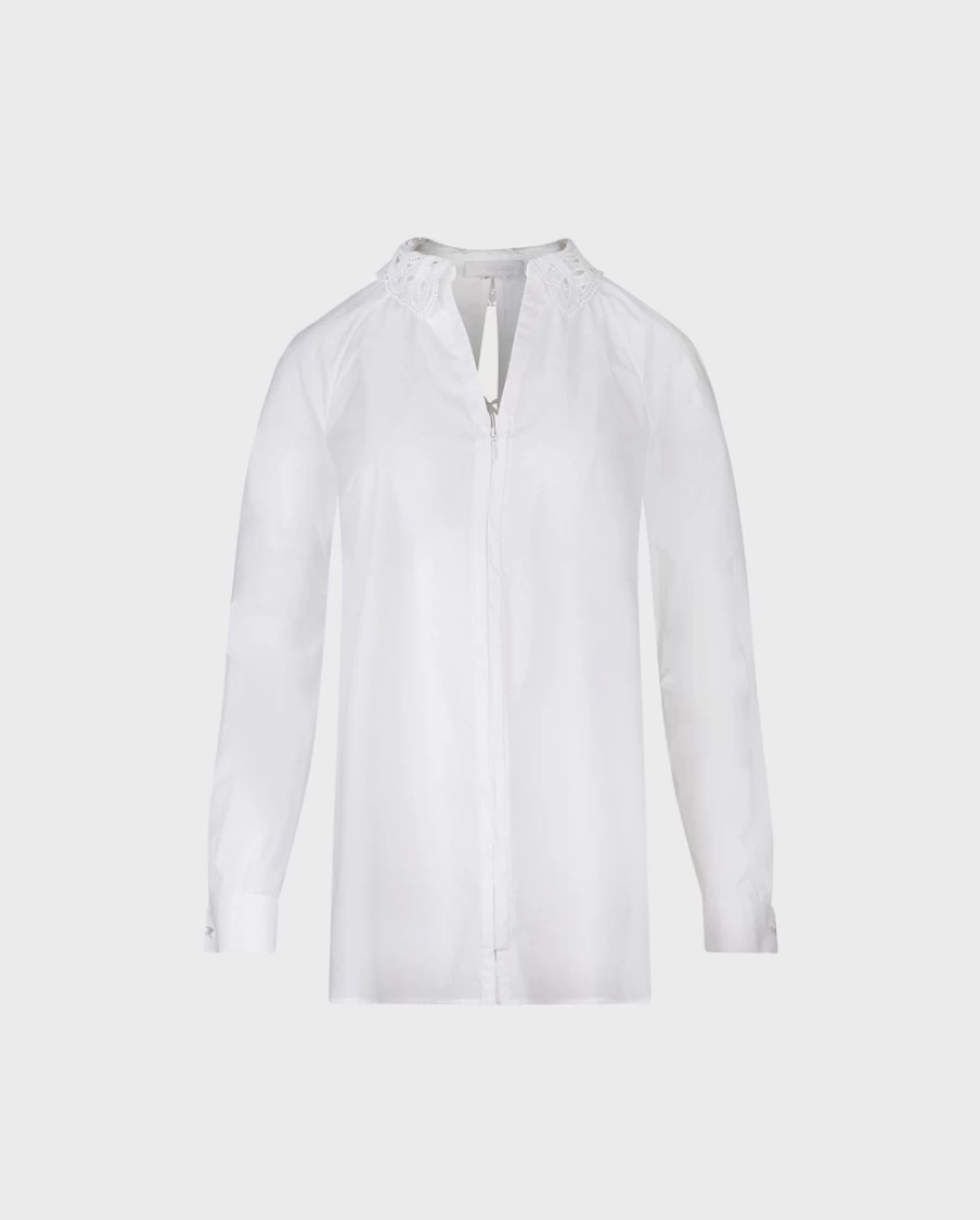 Anne Fontaine White Basque Shirt for Women - Classic Elegant Blouse