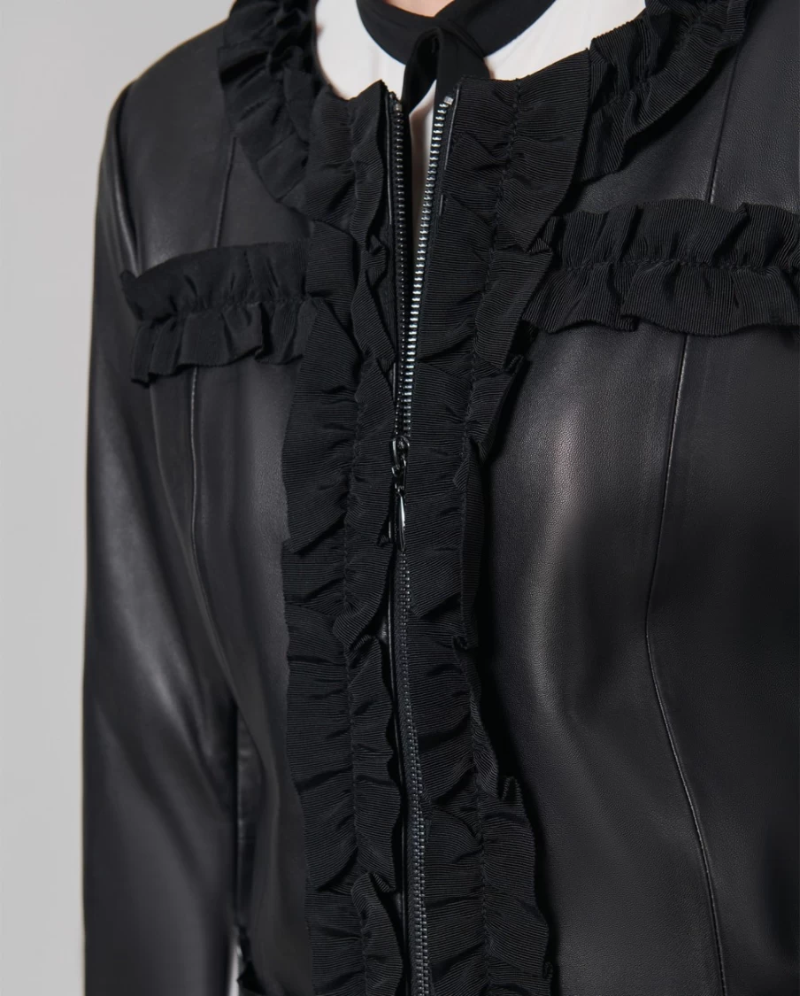 Anne Fontaine Black Carter Jacket for Women - Classic Elegant Outerwear