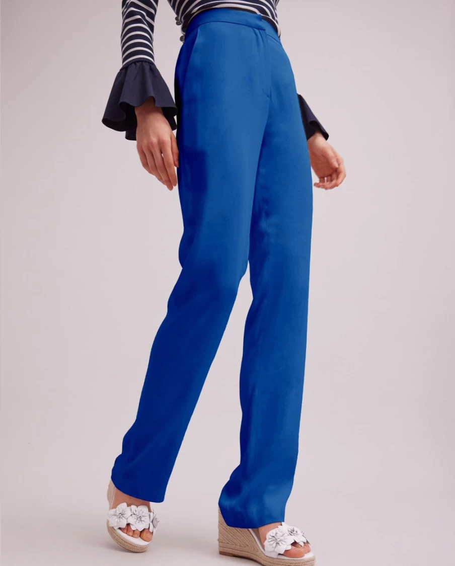 Anne Fontaine Loria Pant in Dark Navy - Elegant Women's Trousers