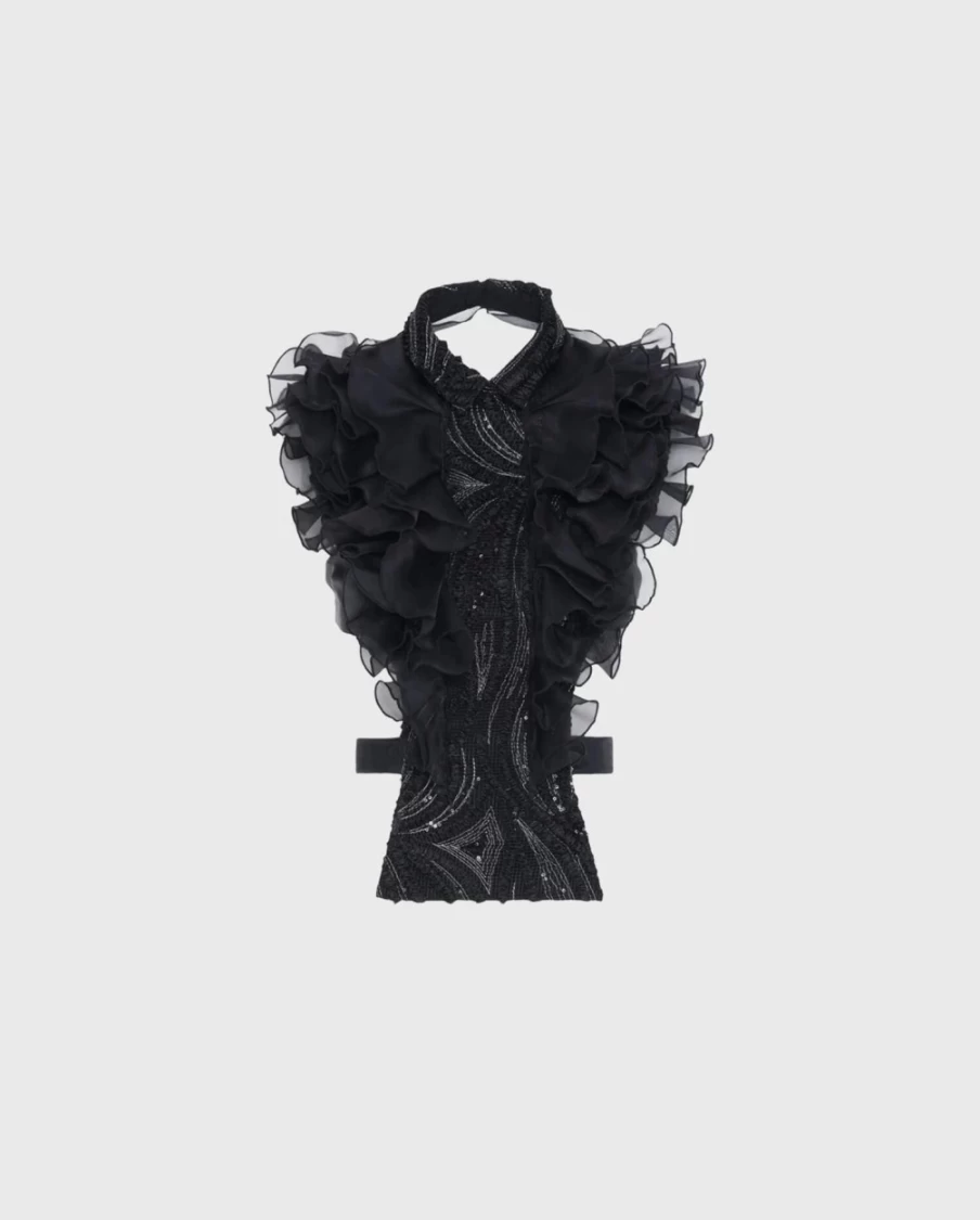 Anne Fontaine Black Shirtfront - Elegant Women's Top for Stylish Outfits