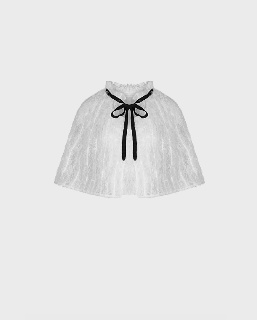 Anne Fontaine Bovary Cape - Elegant Women's Fashion Cape Coat