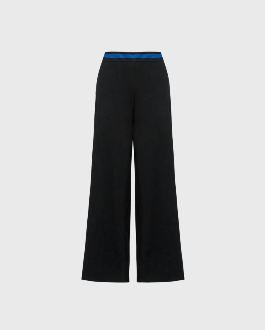 Anne Fontaine Women's Blue Balboa Pants - Classic Fit Casual Trousers