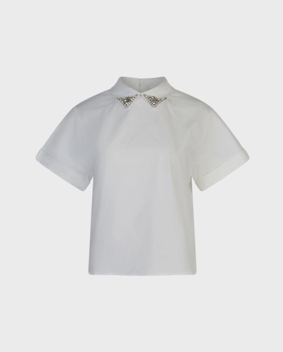 Anne Fontaine White Bastide Blouse - Elegant Women's Top