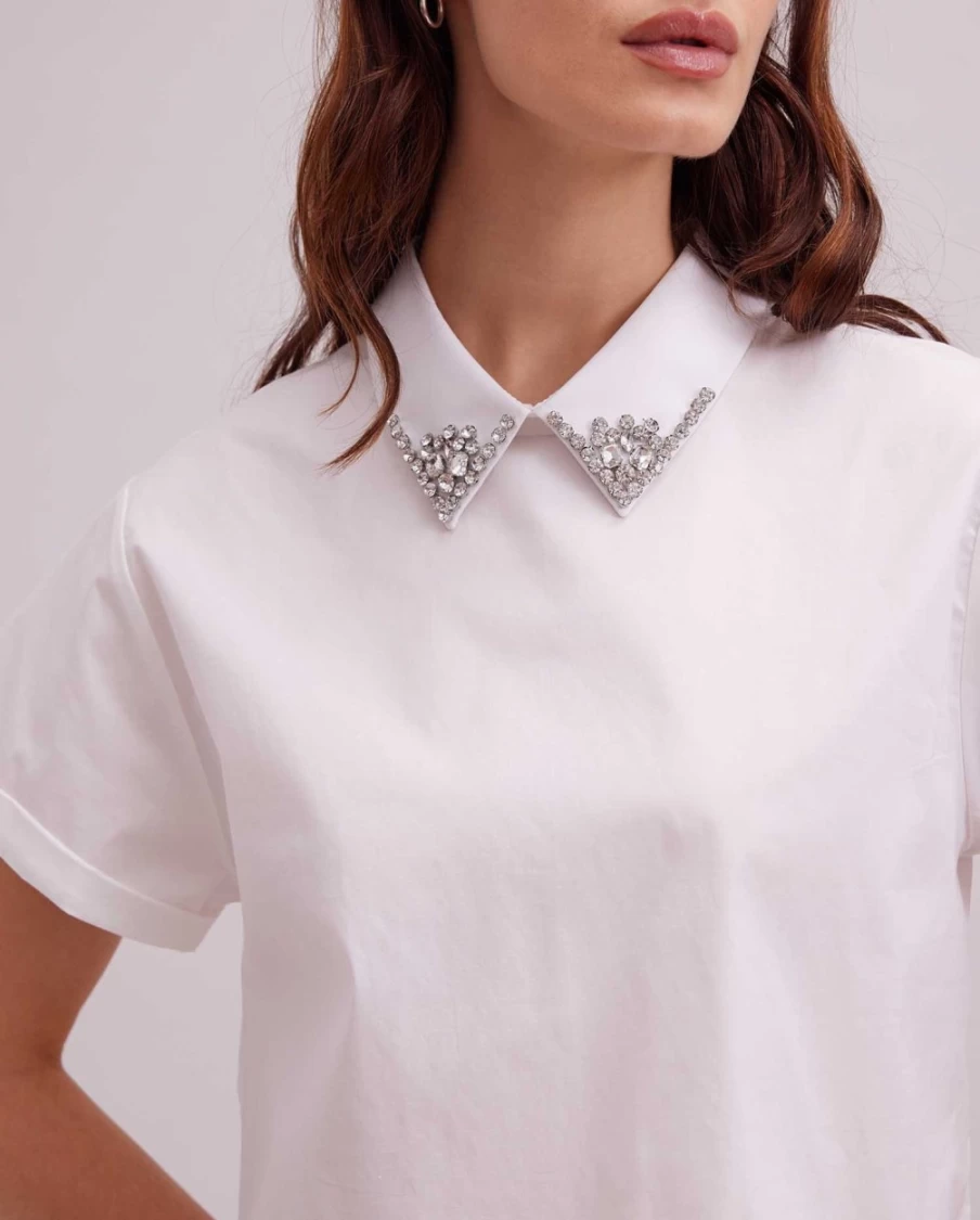 Anne Fontaine White Bastide Blouse - Elegant Women's Top