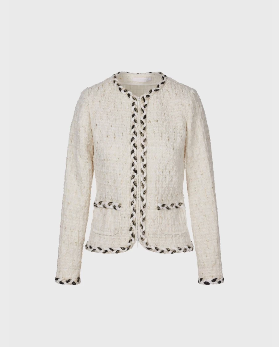 Anne Fontaine White Chelsea Jacket - Classic Women's Outerwear