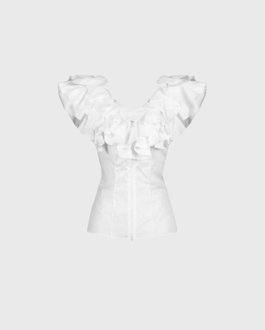Anne Fontaine White Vimera Blouse - Elegant Women's Top