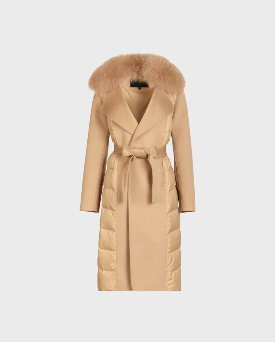 Anne Fontaine Brown Scribe Coat - Elegant Trench Coat for Women