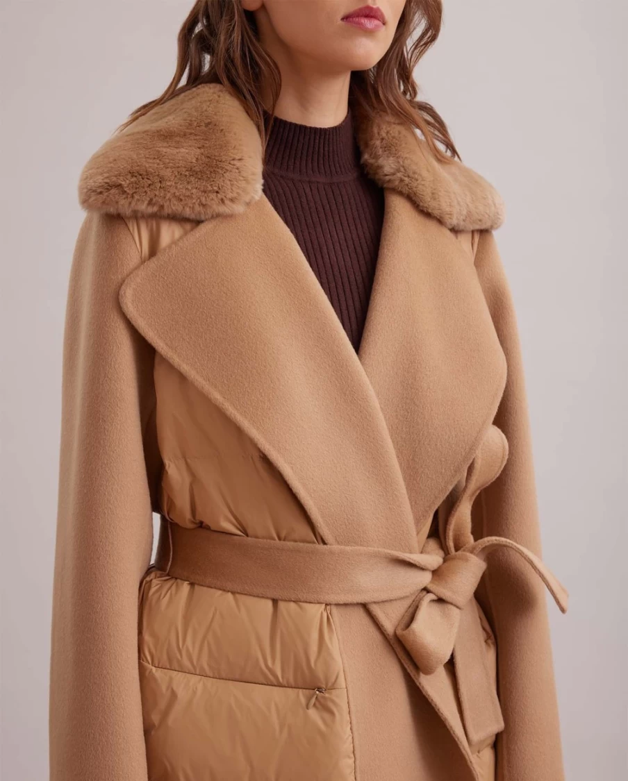 Anne Fontaine Brown Scribe Coat - Elegant Trench Coat for Women