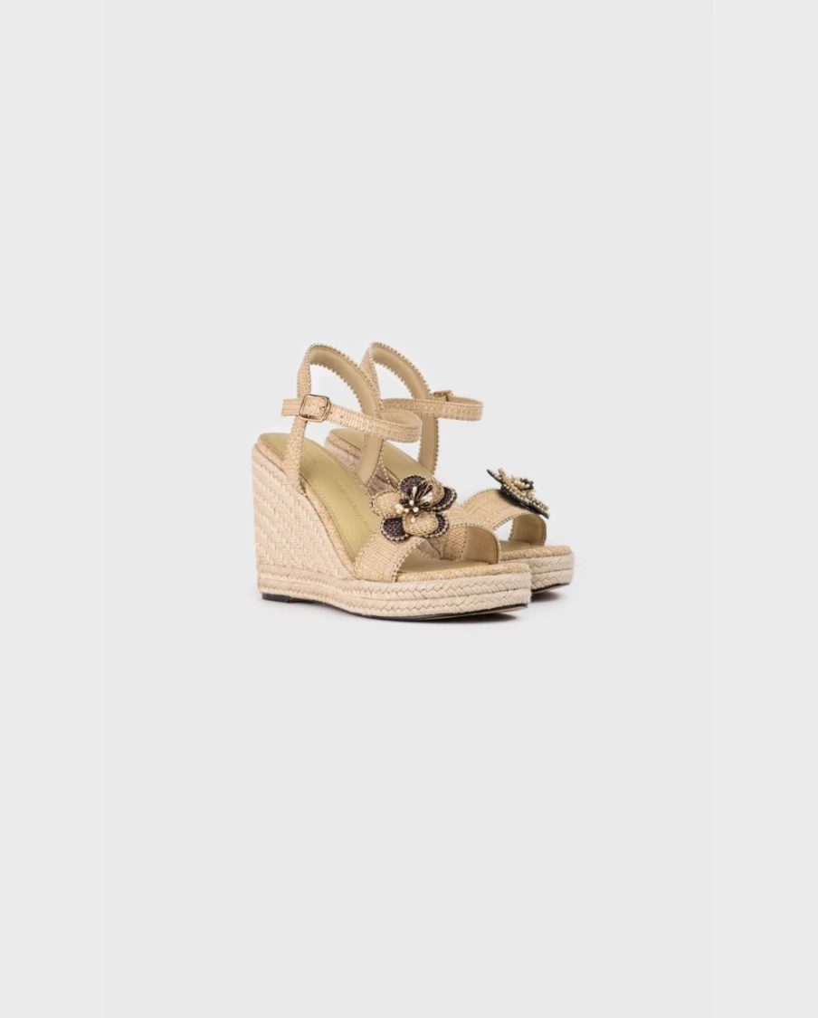Anne Fontaine Gold Wedge Sandals – Oneca Style Elegant Heels