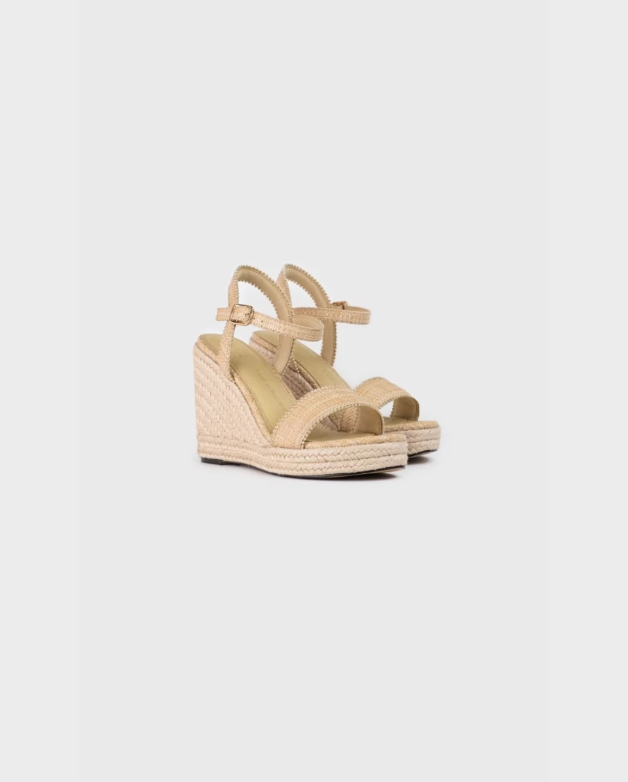 Anne Fontaine Gold Wedge Sandals – Oneca Style Elegant Heels