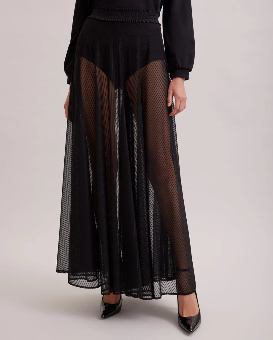Anne Fontaine Black Lune Skirt - Elegant Women's Fashion Skirt