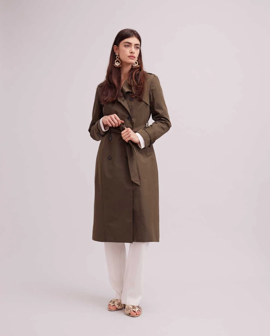 Anne Fontaine Green Amaltea Jacket for Women - Elegant Outerwear Coat