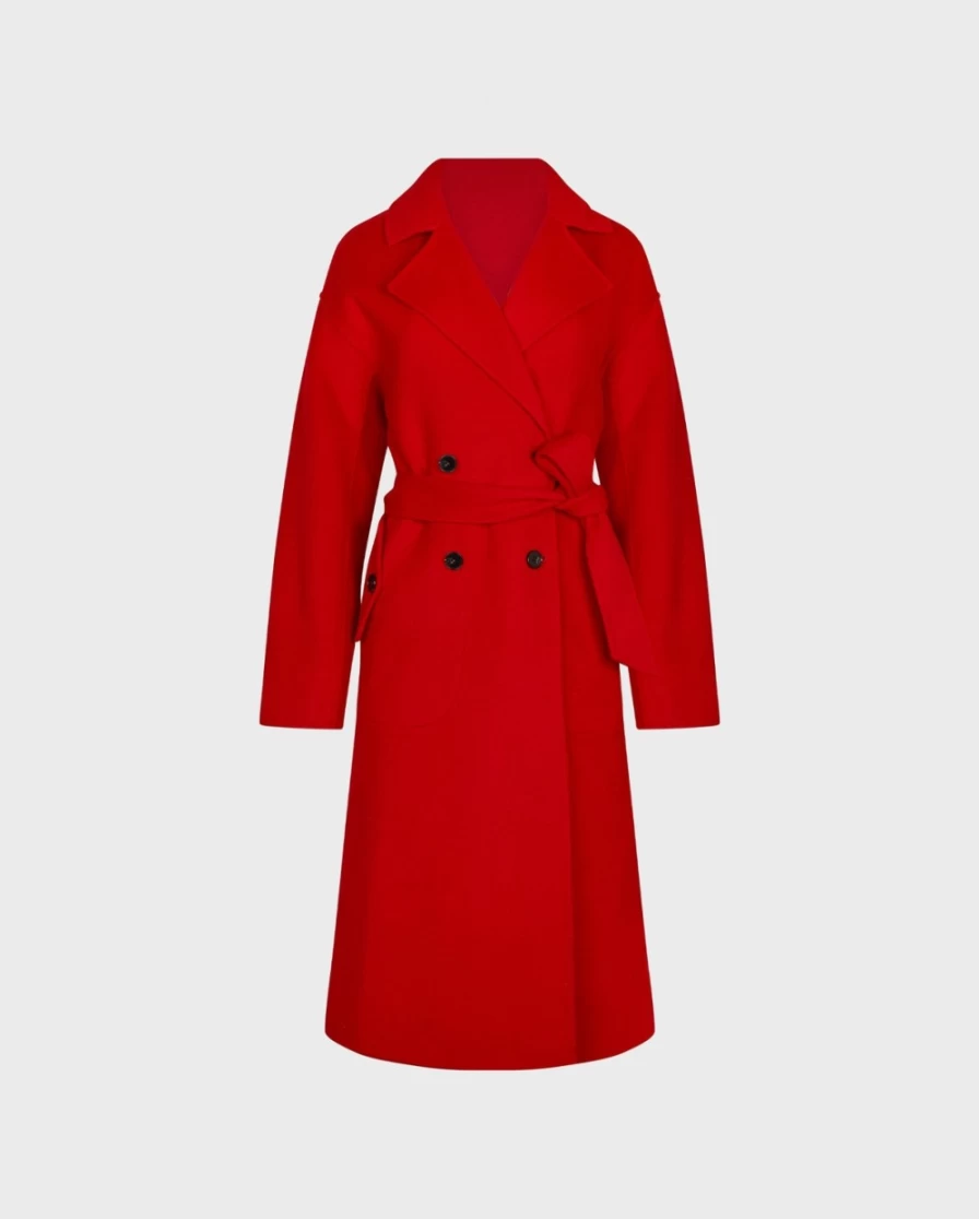 Anne Fontaine Red Codex Coat | Elegant Women's Outerwear