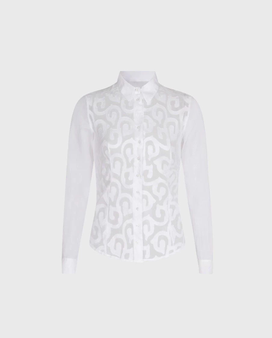 Anne Fontaine White Ermine Shirt - Elegant Women's Blouse
