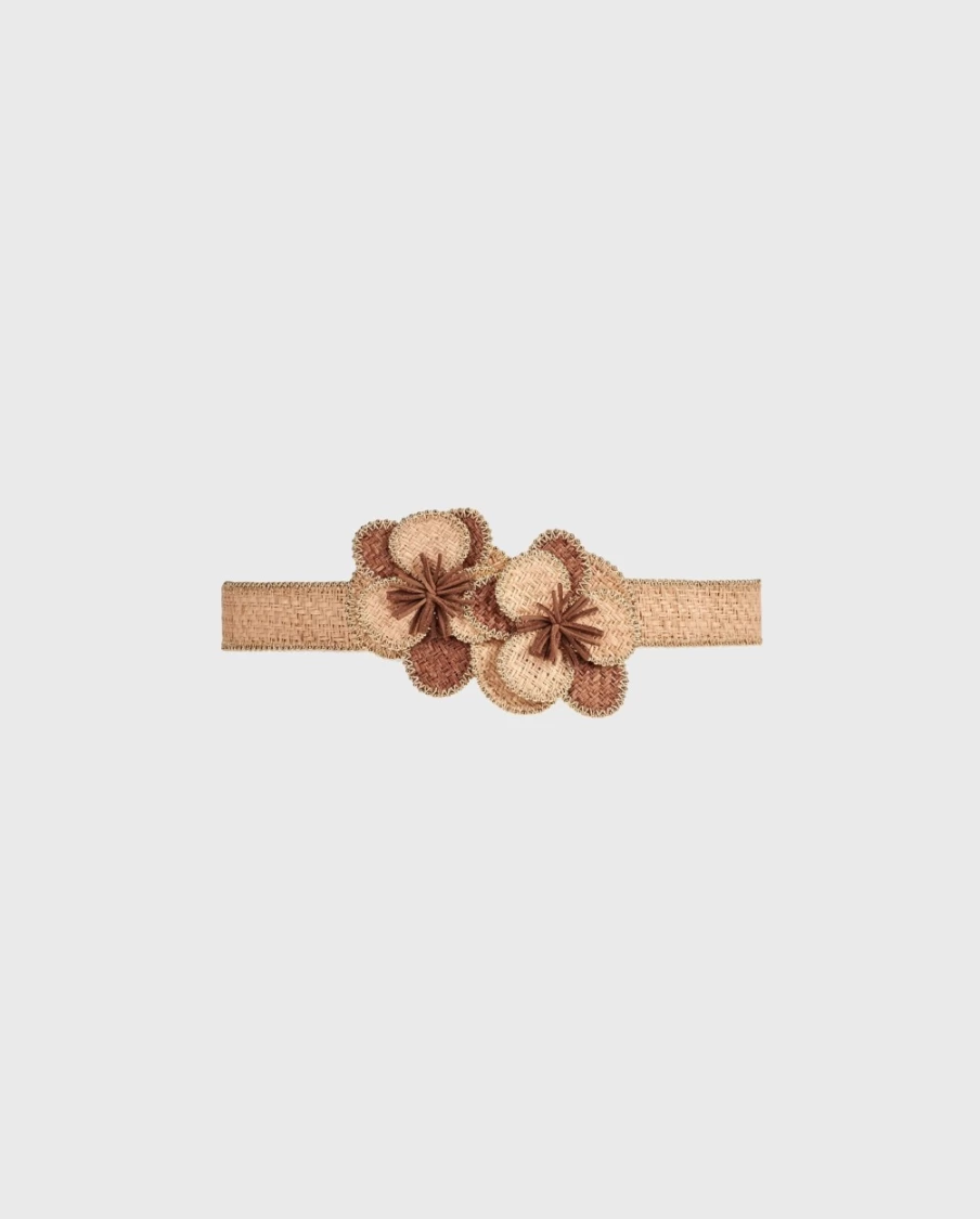 Anne Fontaine Amelie Boho Chic Leather Belt for Women - Stylish Adjustable Waistband Fashion Accessory