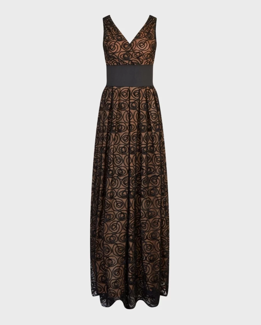 Anne Fontaine Black Muse Dress - Elegant Women's Evening Gown