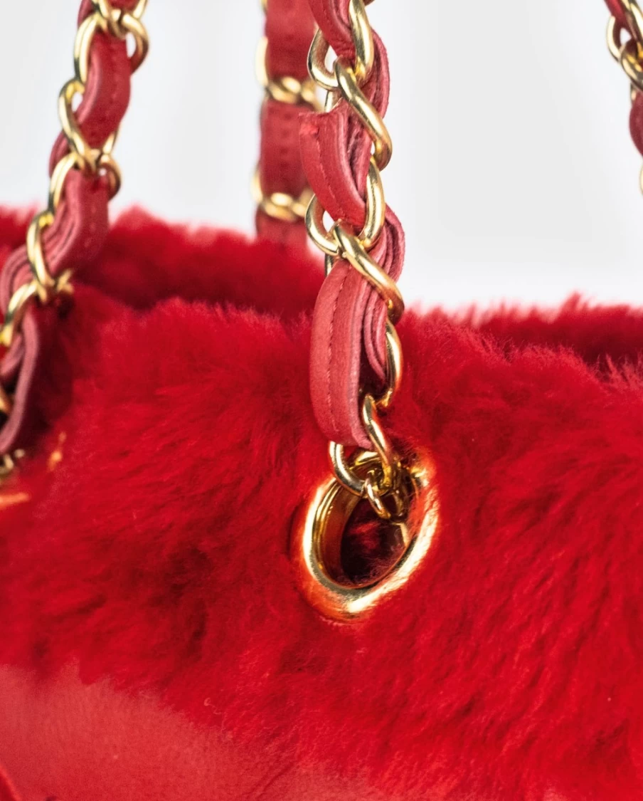 Anne Fontaine Felix Handbag in Tango Red - Premium Leather Women's Tote