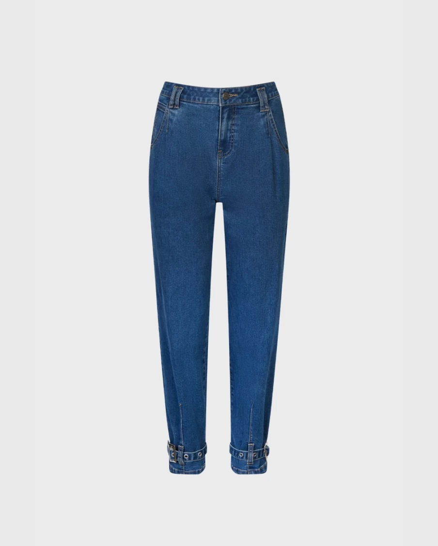 Anne Fontaine Blue Denim Jeans for Women - Classic Fit Stretch Jasone Jean
